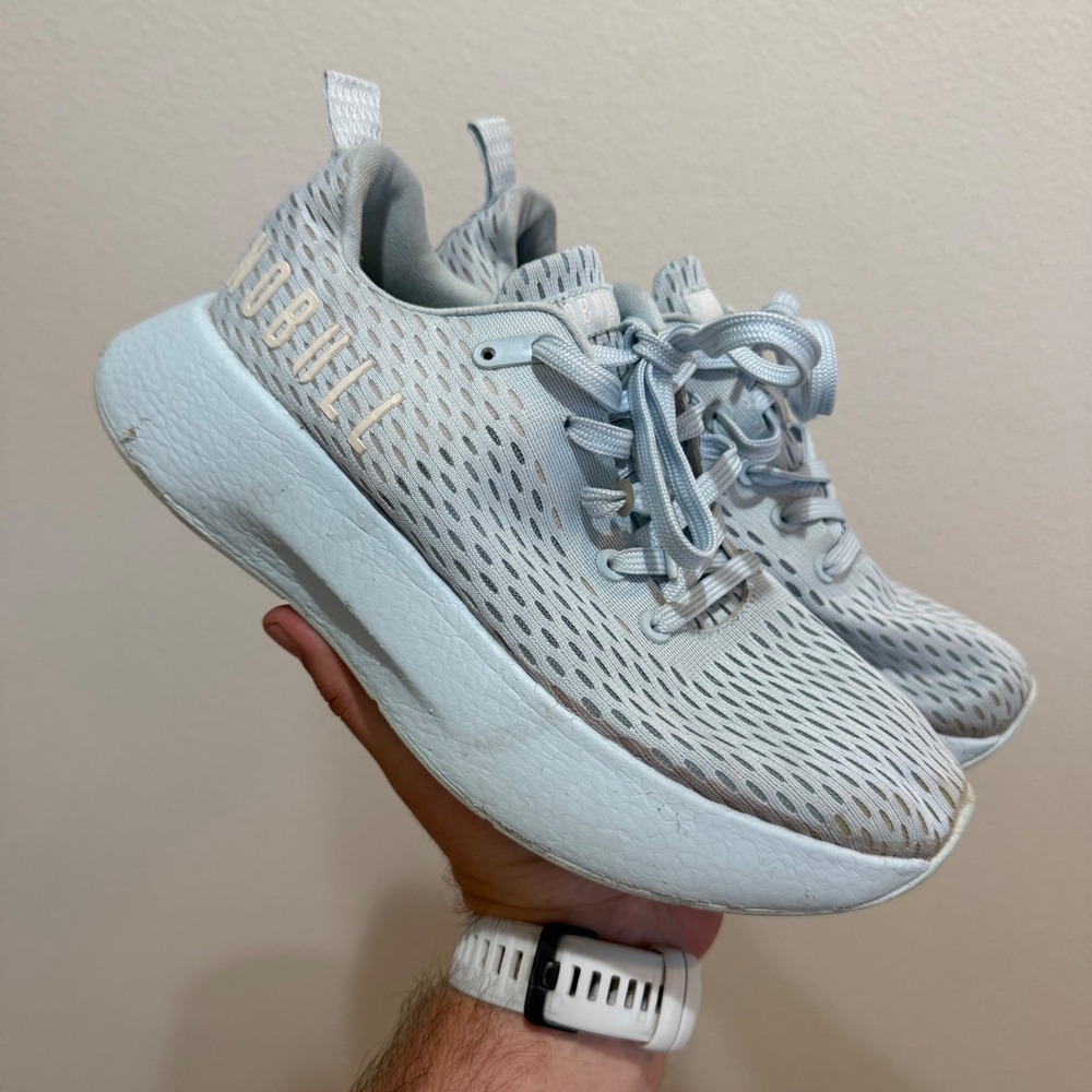 NOBULL Mesh Runner Womens 9.5 Light Blue Training Sneakers Low Top Shoes